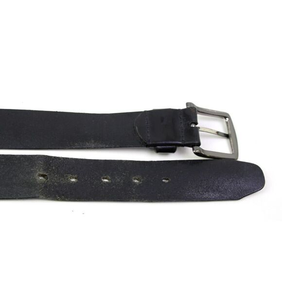 Levi's SADDLE BLACK GENUINE LEATHER 1 3/8"Wd DRESS CASUAL MEN'S BELT Sz 38 (72D - Picture 15 of 15